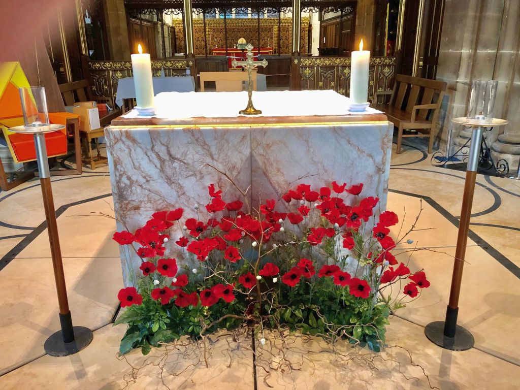 Th altar at Leicester Cathedral