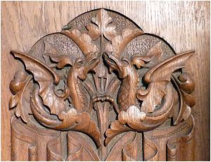 St Peter's: Pew - detail