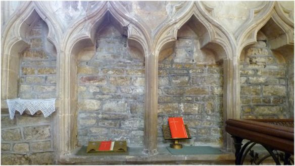 St Peter's: Piscina and Sedilia