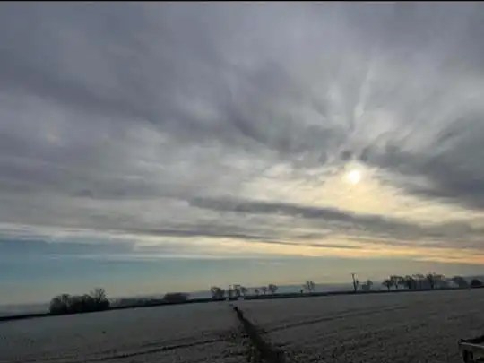 Clouds over the fields, photograph, Paul Lucas