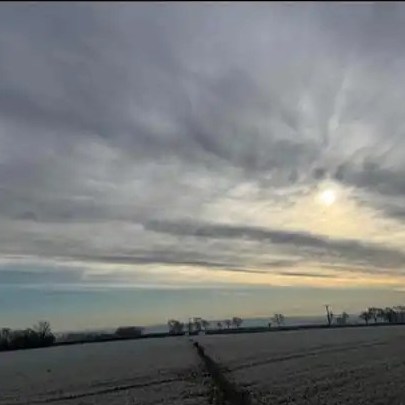 Clouds over the fields, photograph, Paul Lucas